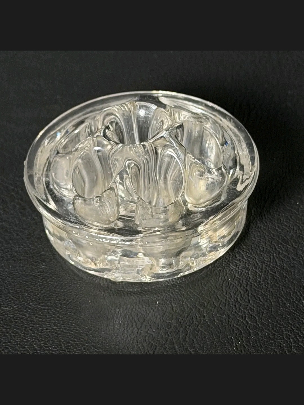 Clear Glass Flower Frog, Vintage - Home Accents